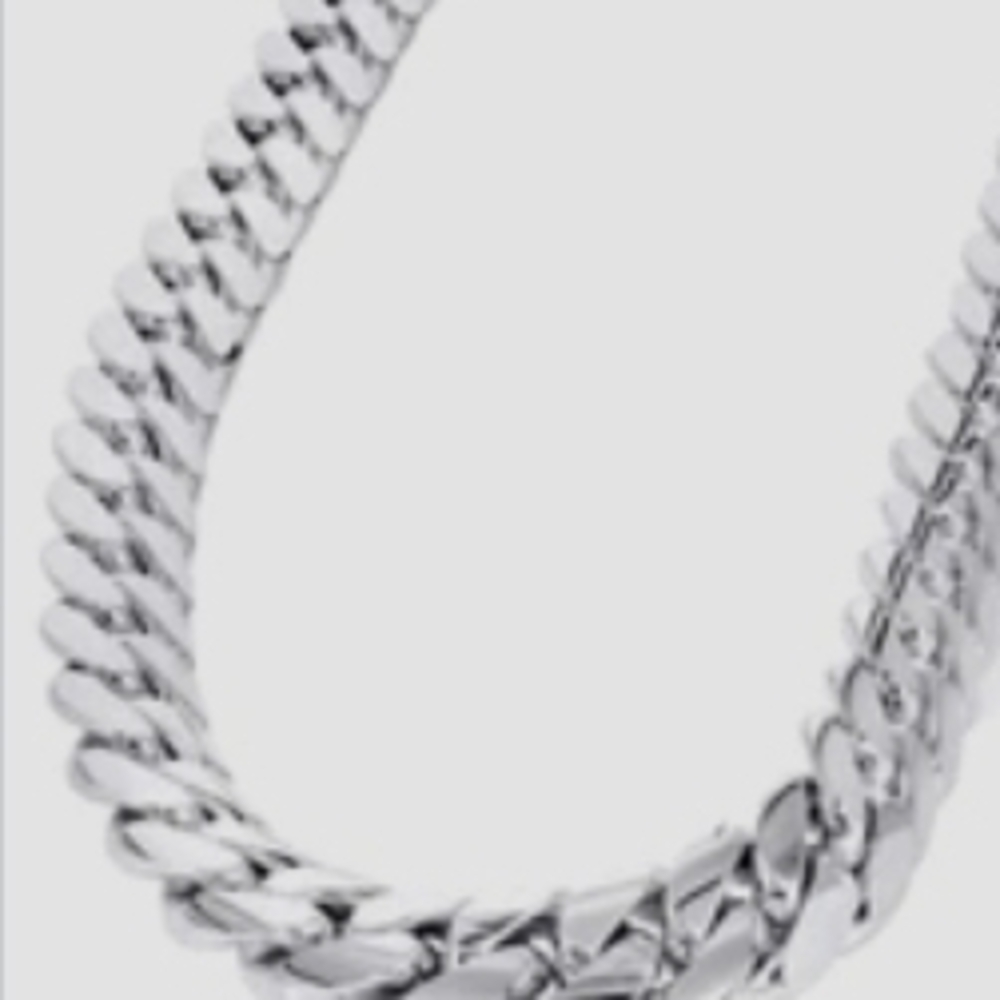 Men's 10K White Gold Cuban Link Chain Semi Solid 🚨PRICE FIRM🚨